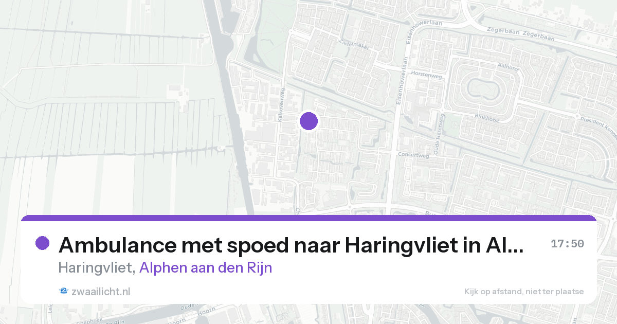 Ambulance met spoed naar Haringvliet in Alphen aan den Rijn — 22 aug 2026