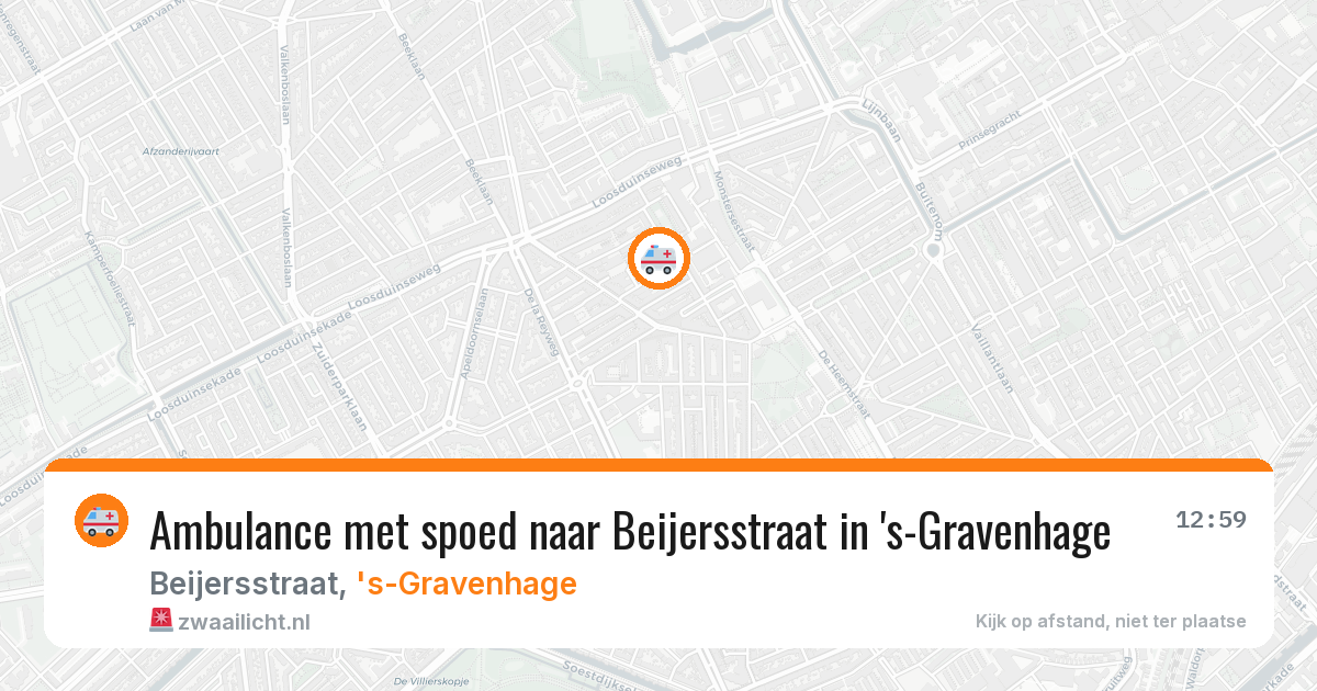 Ambulance met spoed naar Beijersstraat in 's-Gravenhage — 15 jun 2026