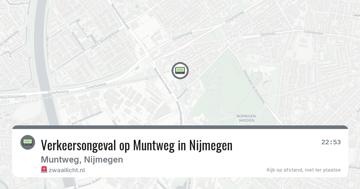Verkeersongeval op Muntweg in Nijmegen — 27 mei 2026