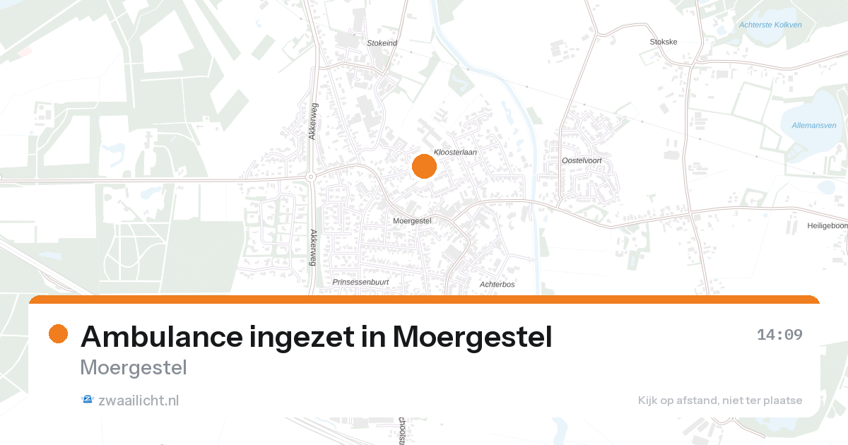 Ambulance ingezet in Moergestel — 30 jun 2026