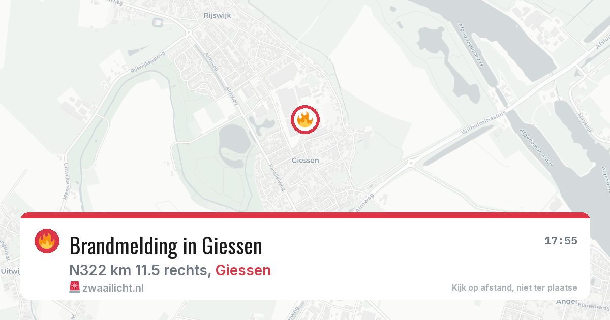 Brandmelding in Giessen — 21 jun 2026