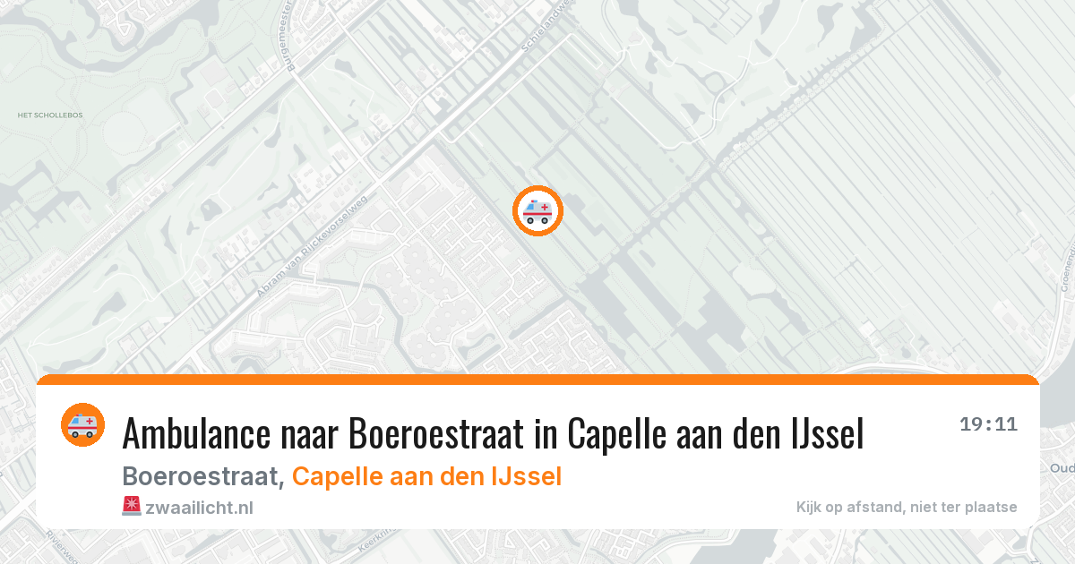 Ambulance naar Boeroestraat in Capelle aan den IJssel — 24 jun 2026