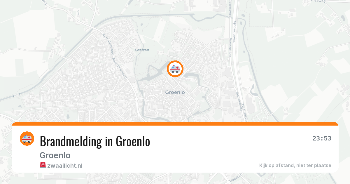 Brandmelding in Groenlo — 17 mei 2026