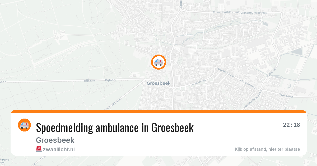 Spoedmelding ambulance in Groesbeek — 10 feb 2026