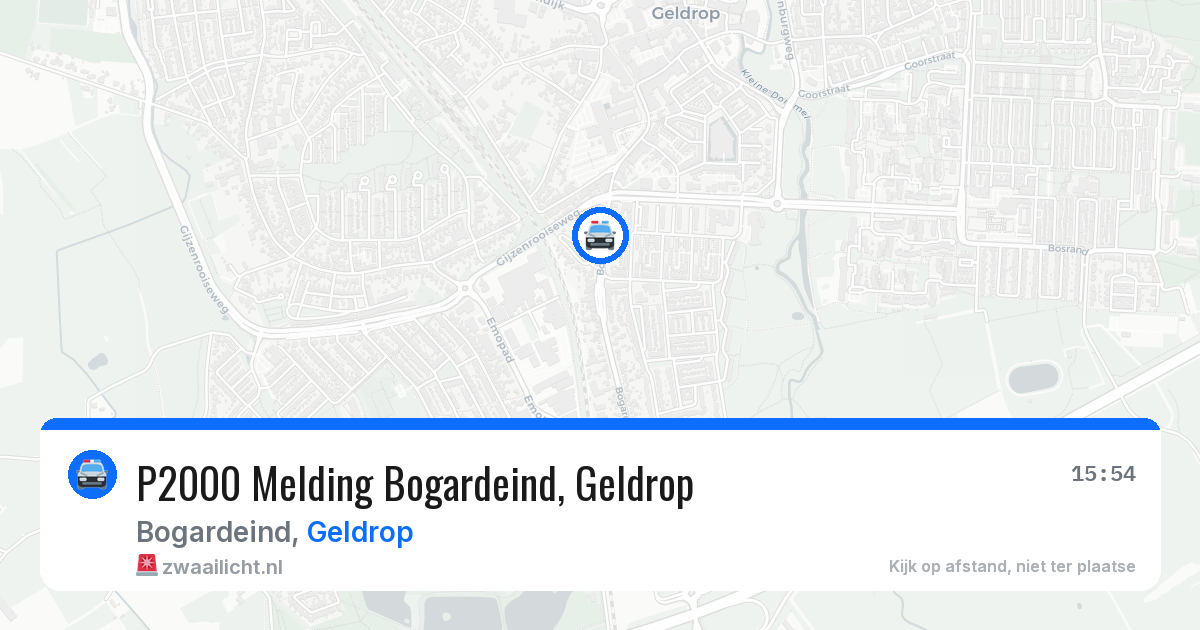 P2000 Melding Bogardeind, Geldrop — 4 jun 2026