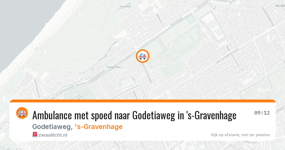 Ambulance met spoed naar Godetiaweg in 's-Gravenhage — 4 aug 2026