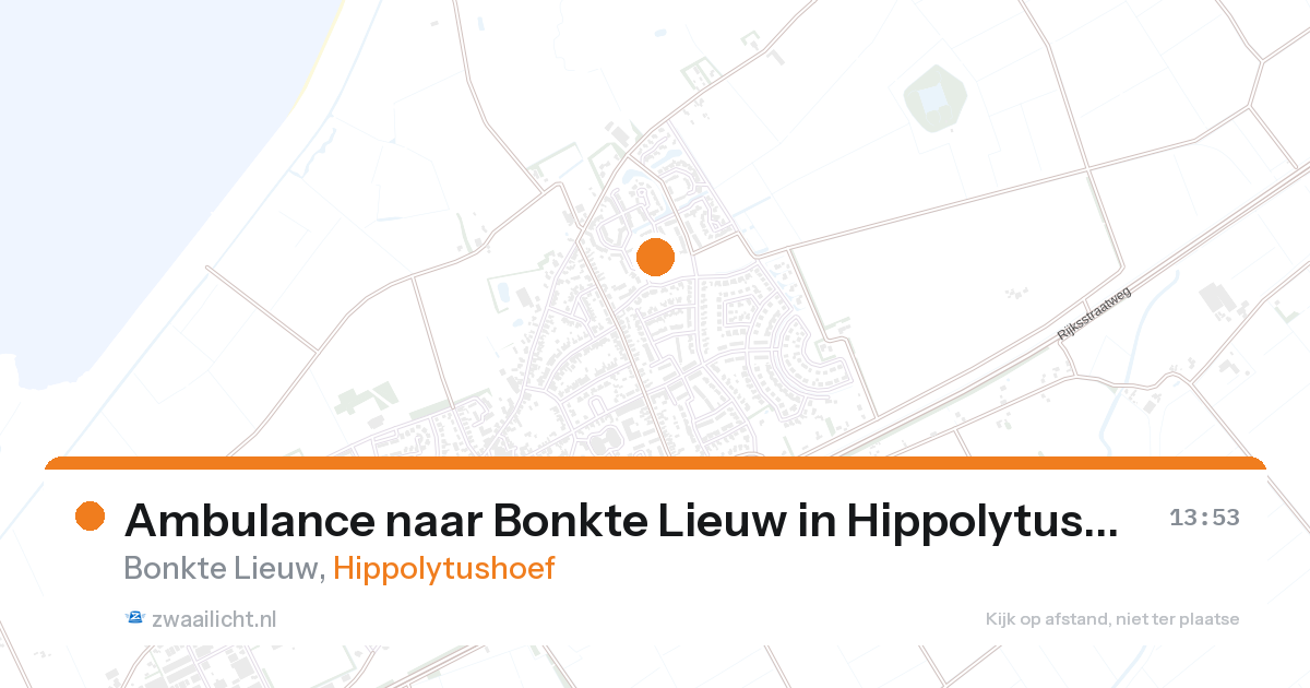 Ambulance naar Bonkte Lieuw in Hippolytushoef — 28 aug 2026