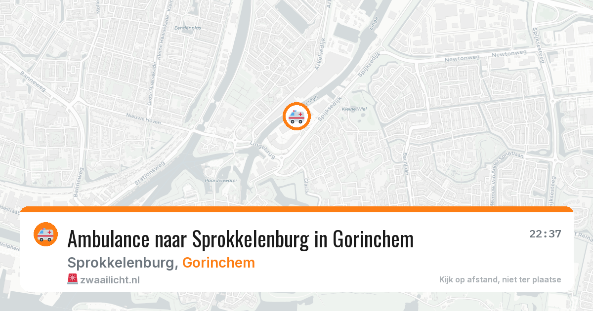 Ambulance naar Sprokkelenburg in Gorinchem — 2 aug 2026