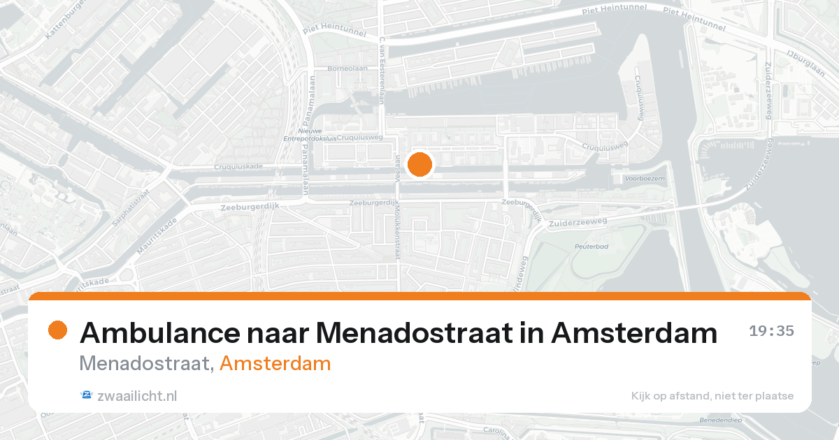 Ambulance naar Menadostraat in Amsterdam — 12 jun 2026