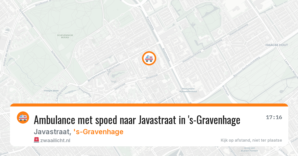 Ambulance met spoed naar Javastraat in 's-Gravenhage — 11 feb 2026