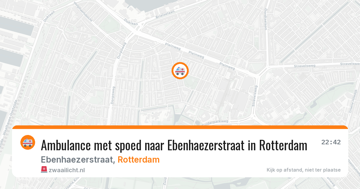 Ambulance met spoed naar Ebenhaezerstraat in Rotterdam — 4 apr 2026