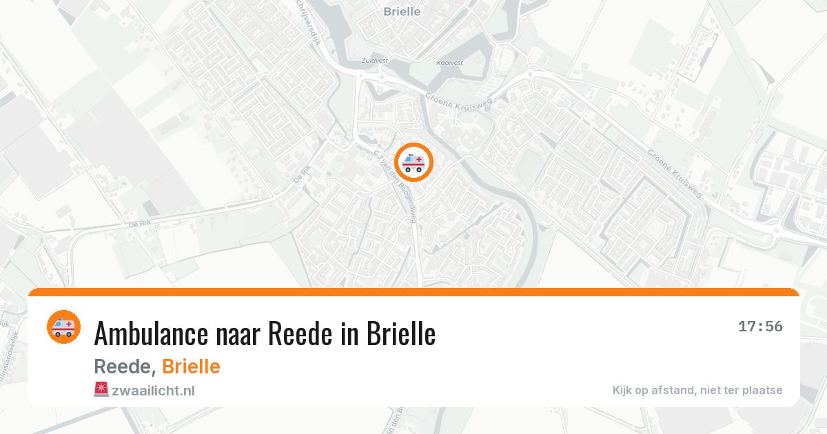 Ambulance naar Reede in Brielle — 4 aug 2026
