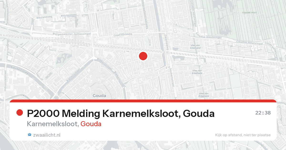 P2000 Melding Karnemelksloot, Gouda — 30 jan 2026
