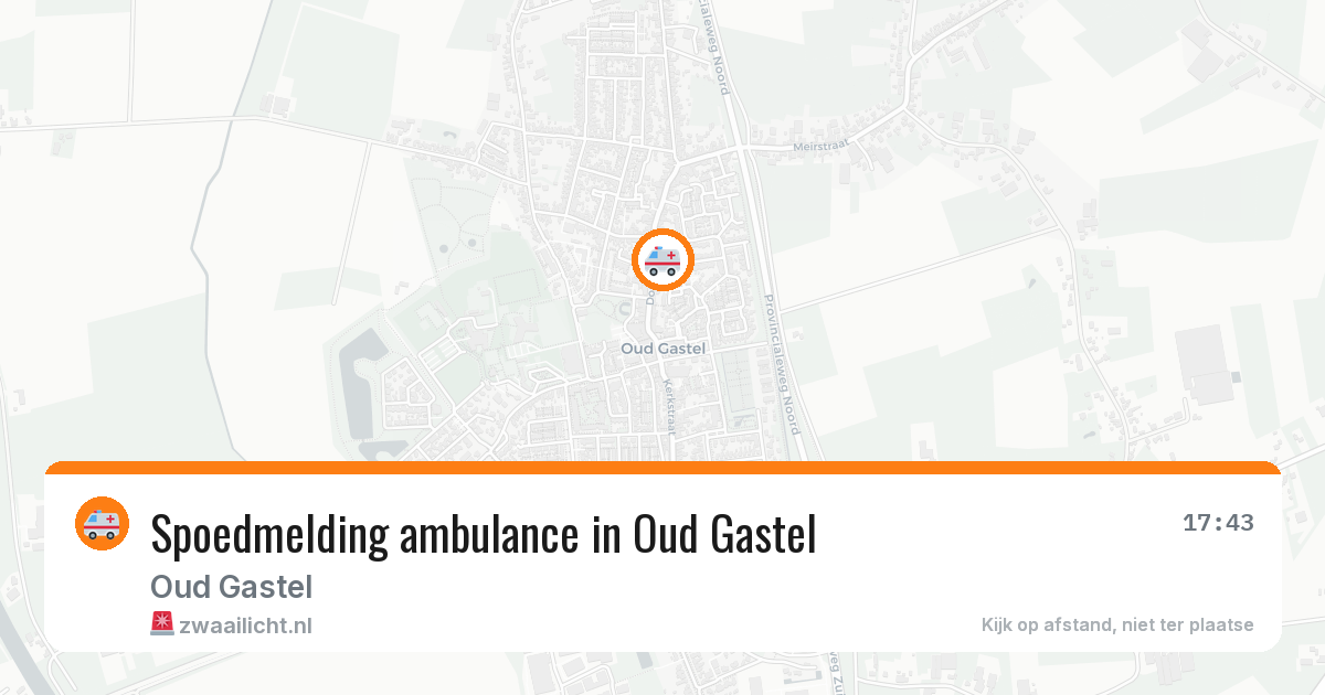 Spoedmelding ambulance in Oud Gastel — 27 apr 2026
