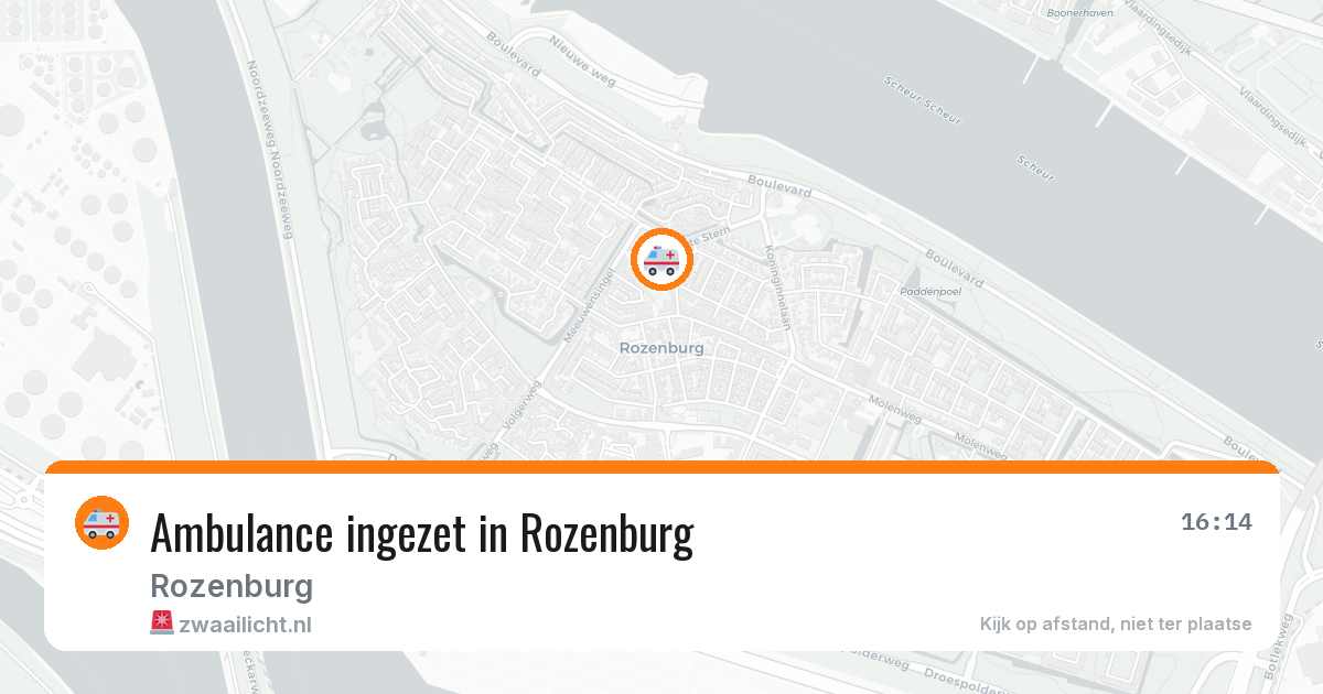 Ambulance ingezet in Rozenburg — 2 jun 2026