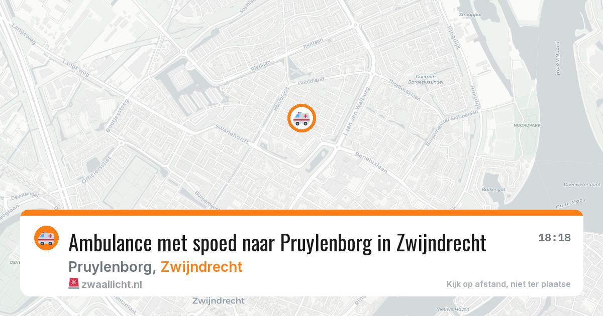 Ambulance met spoed naar Pruylenborg in Zwijndrecht — 10 apr 2026
