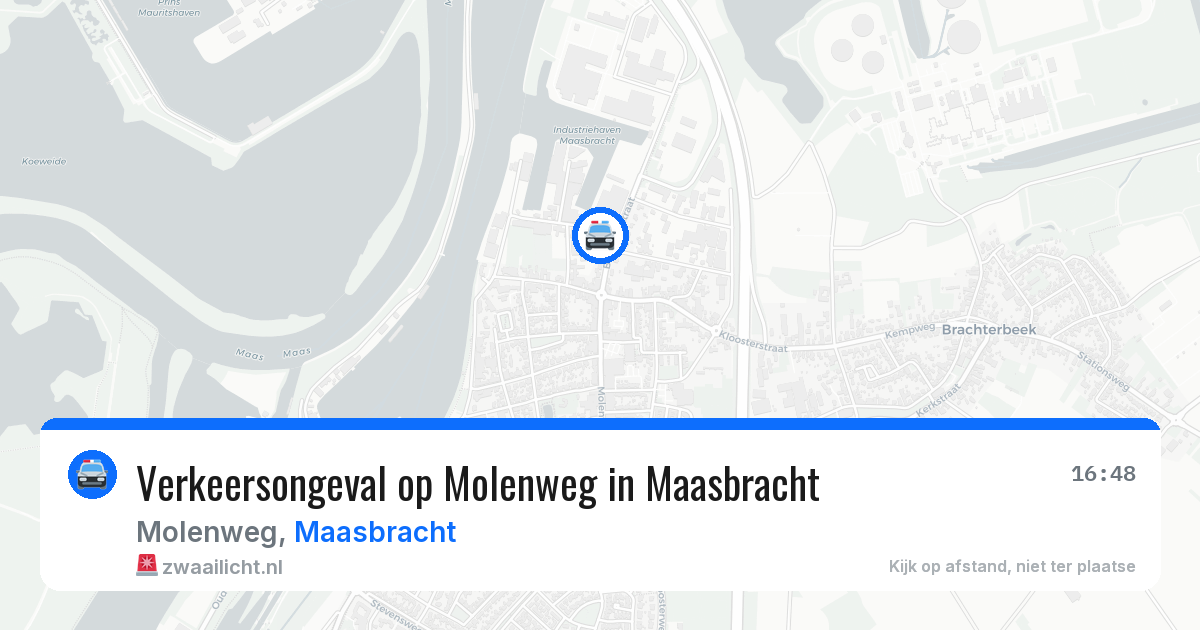 Verkeersongeval op Molenweg in Maasbracht — 16 jan 2026