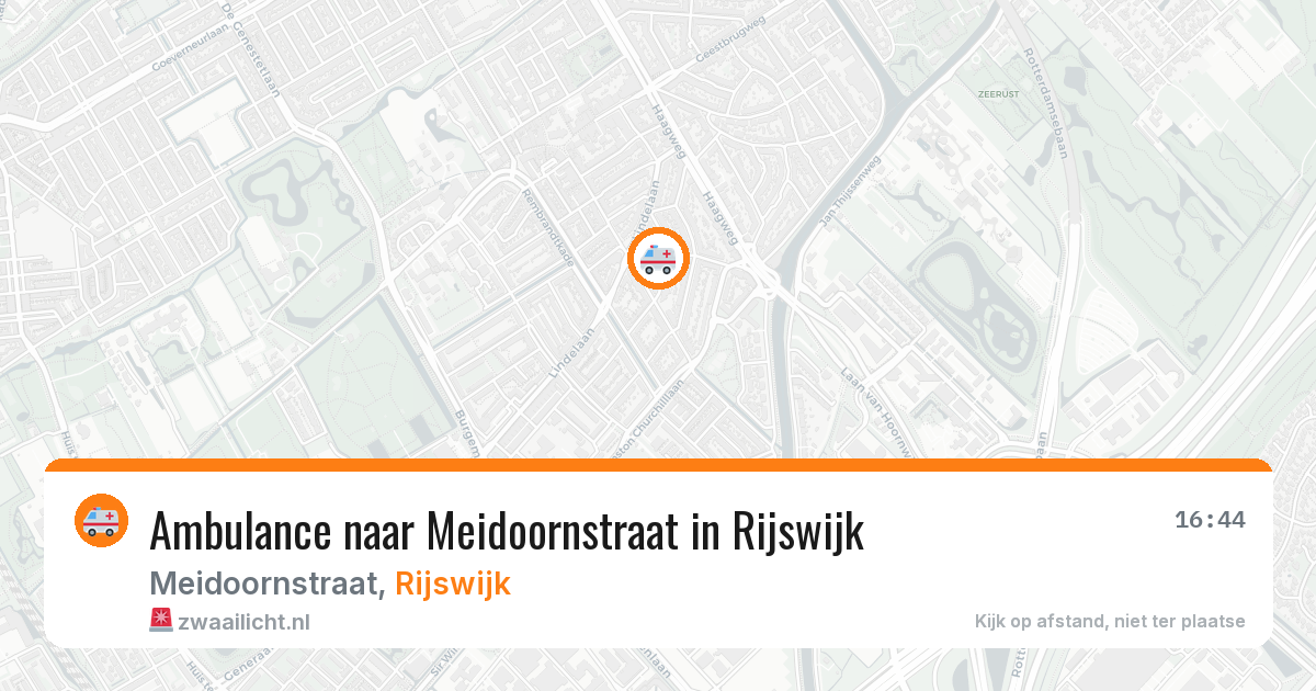 Ambulance naar Meidoornstraat in Rijswijk — 27 mei 2026