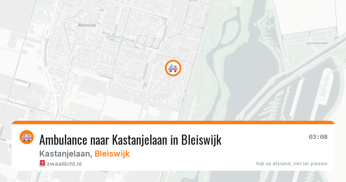 Ambulance naar Kastanjelaan in Bleiswijk — 21 jul 2026