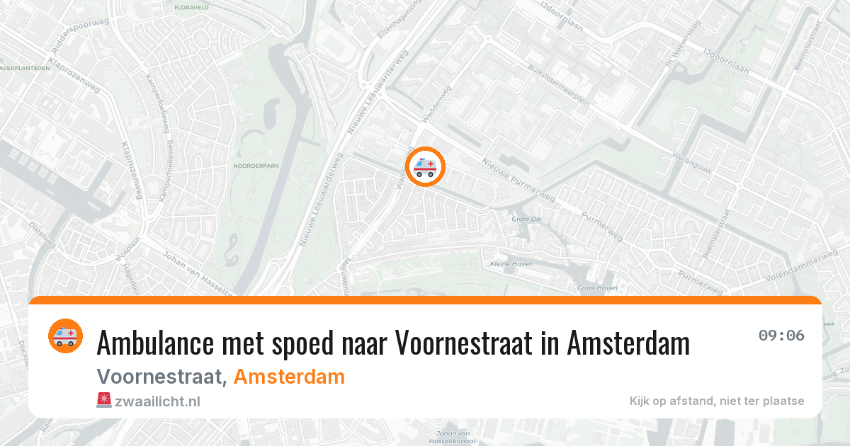 Ambulance met spoed naar Voornestraat in Amsterdam — 1 apr 2026