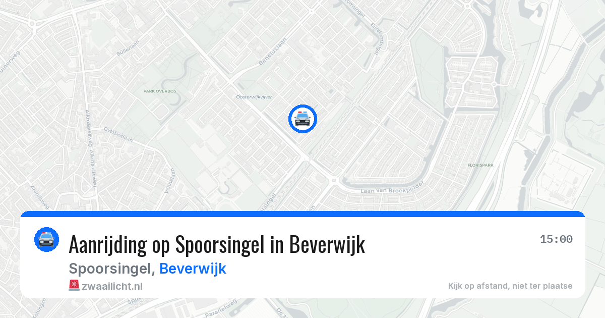 Aanrijding op Spoorsingel in Beverwijk — 24 mrt 2026