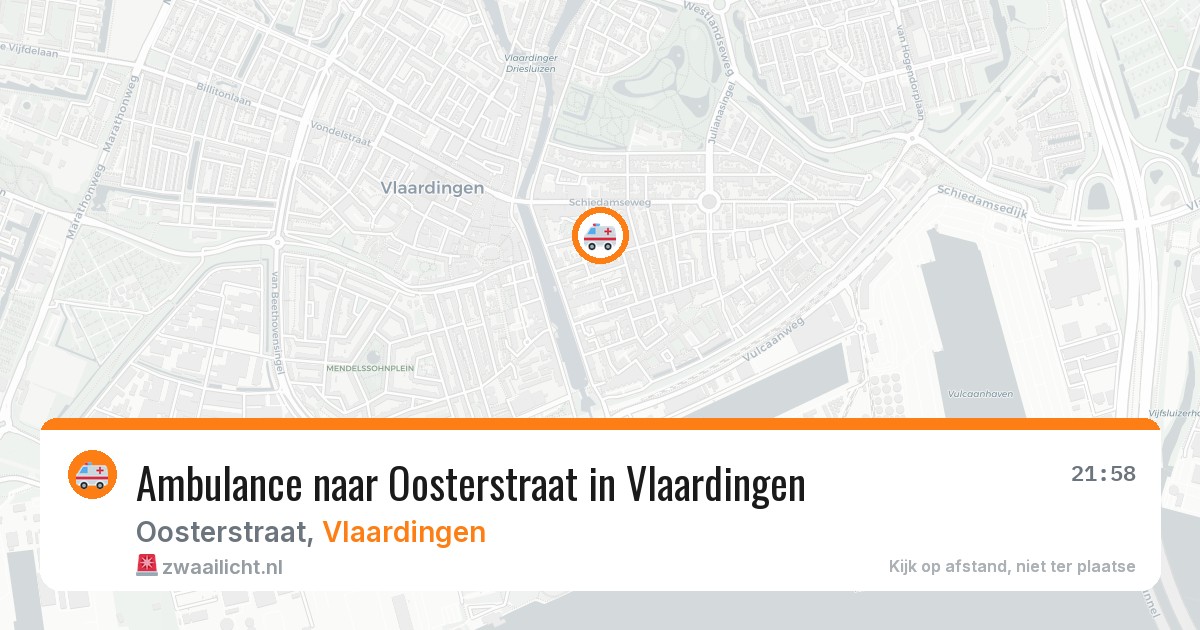 Ambulance naar Oosterstraat in Vlaardingen — 19 mei 2026