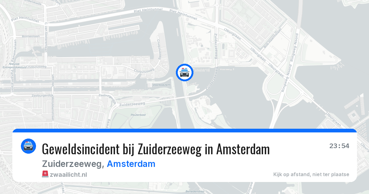 Geweldsincident bij Zuiderzeeweg in Amsterdam — 5 aug 2026
