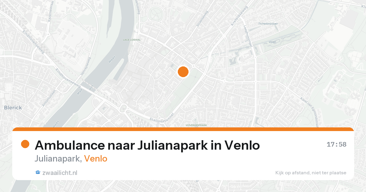 Ambulance naar Julianapark in Venlo — 15 aug 2026