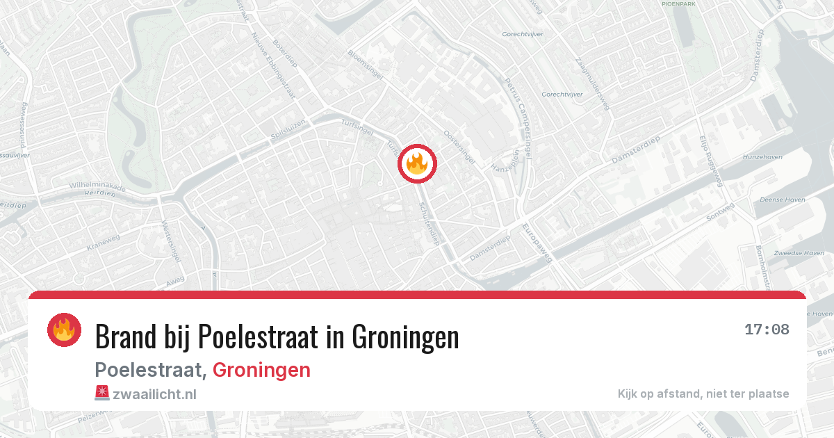 Brand bij Poelestraat in Groningen — 1 aug 2026