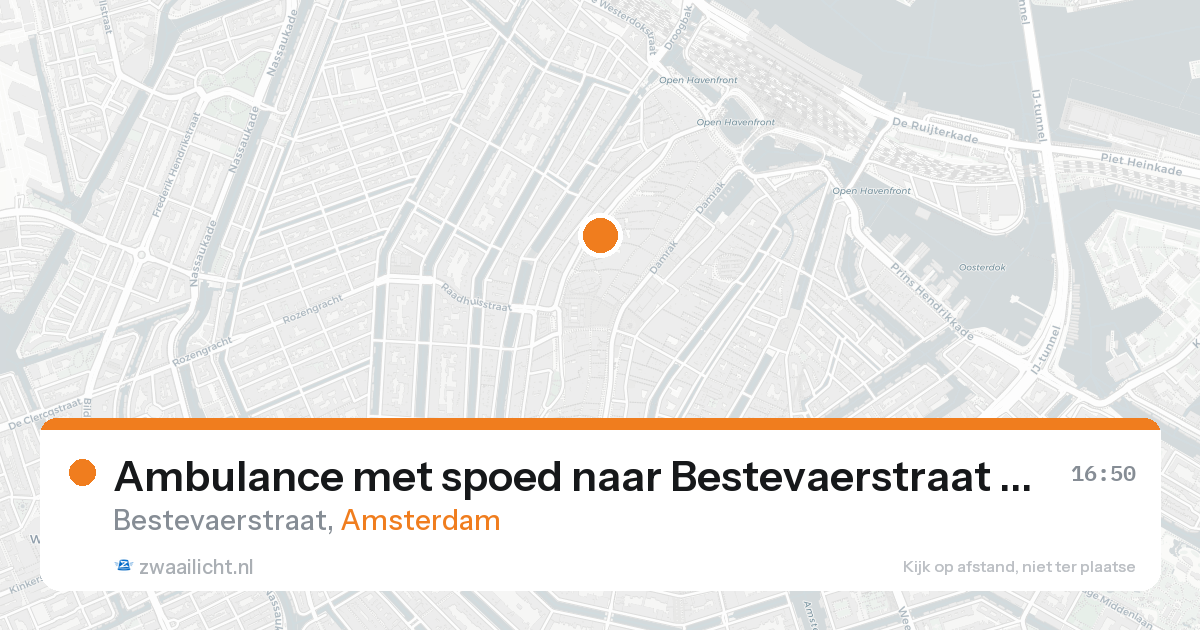 Ambulance met spoed naar Bestevaerstraat in Amsterdam — 7 feb 2026
