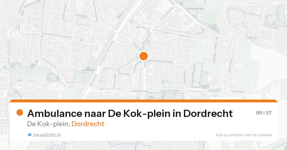 Ambulance naar De Kok-plein in Dordrecht — 31 jan 2026