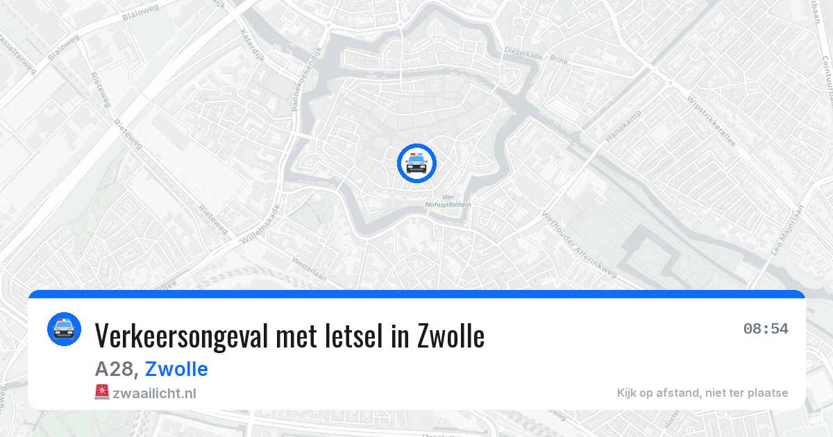Verkeersongeval met letsel in Zwolle — 31 jul 2026