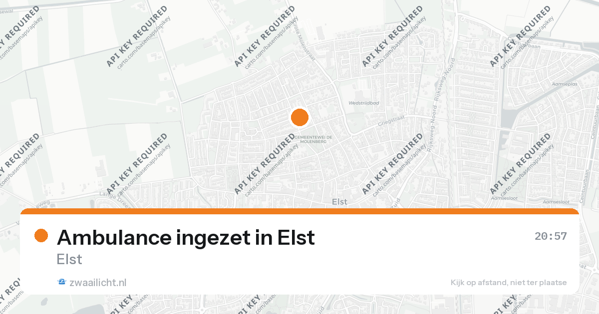 Ambulance ingezet in Elst — 25 aug 2026