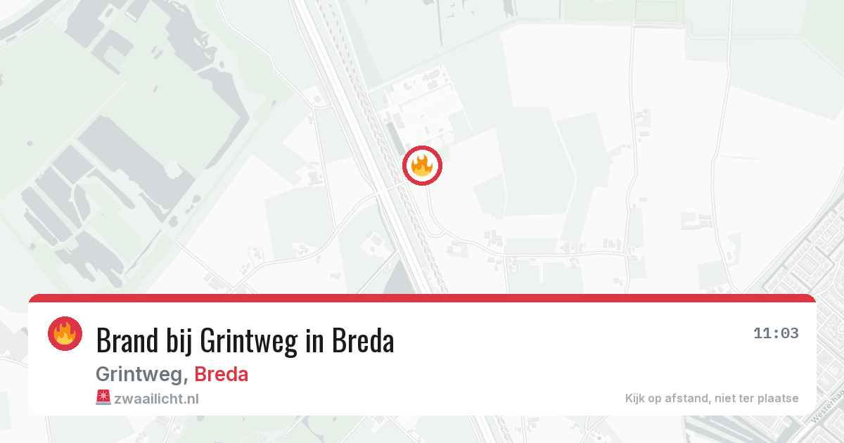 Brand bij Grintweg in Breda — 25 mei 2026