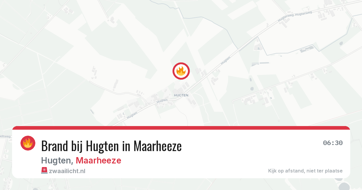 Brand bij Hugten in Maarheeze — 28 jun 2026