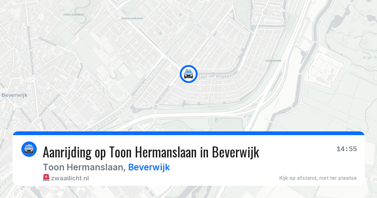 Aanrijding op Toon Hermanslaan in Beverwijk — 26 jun 2026