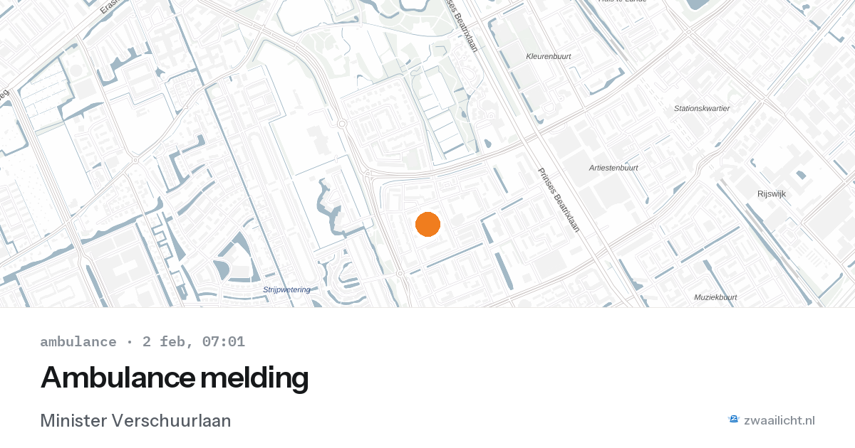 Ambulance melding — 2 feb 2026