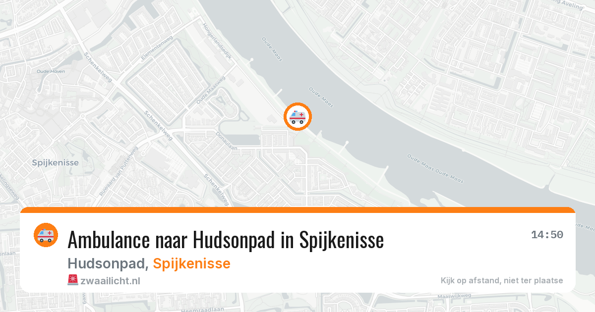 Ambulance naar Hudsonpad in Spijkenisse — 30 jul 2026
