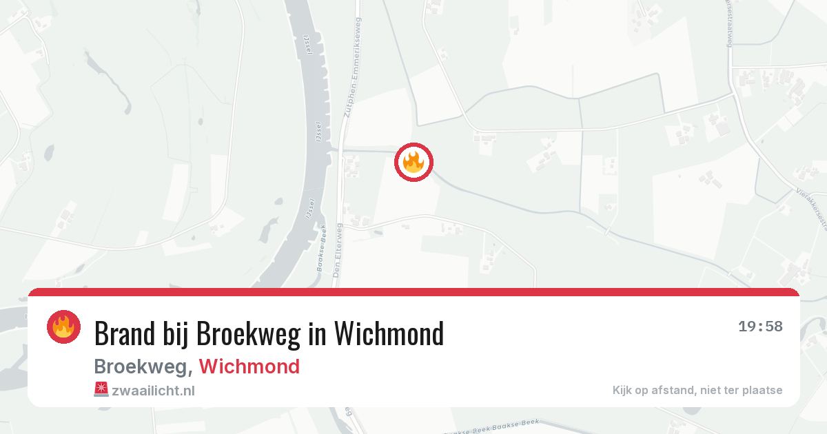 Brand bij Broekweg in Wichmond — 29 mei 2026