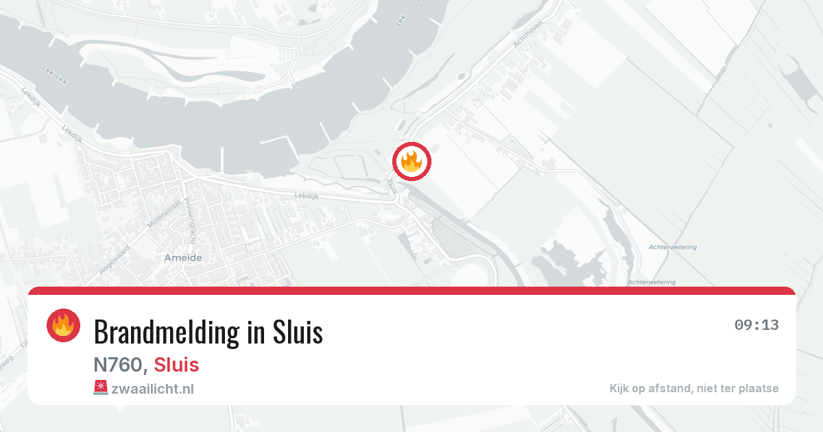 Brandmelding in Sluis — 30 jun 2026