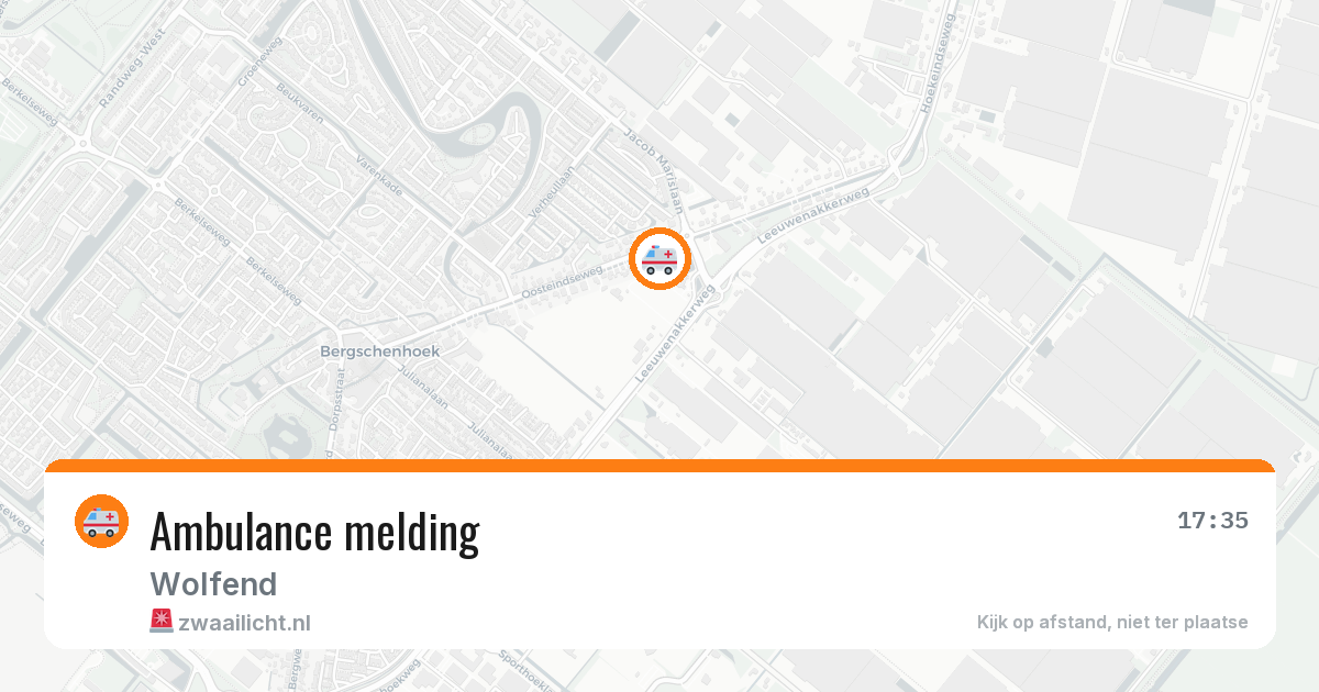 Ambulance melding — 23 mei 2026