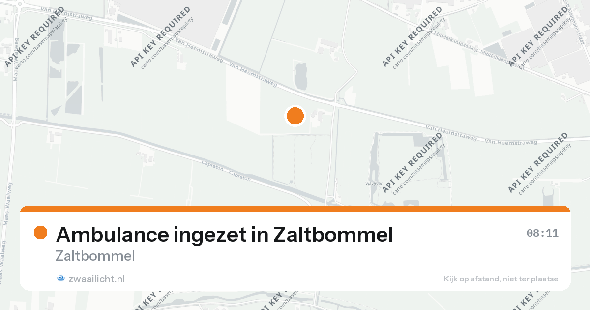 Ambulance ingezet in Zaltbommel — 26 aug 2026