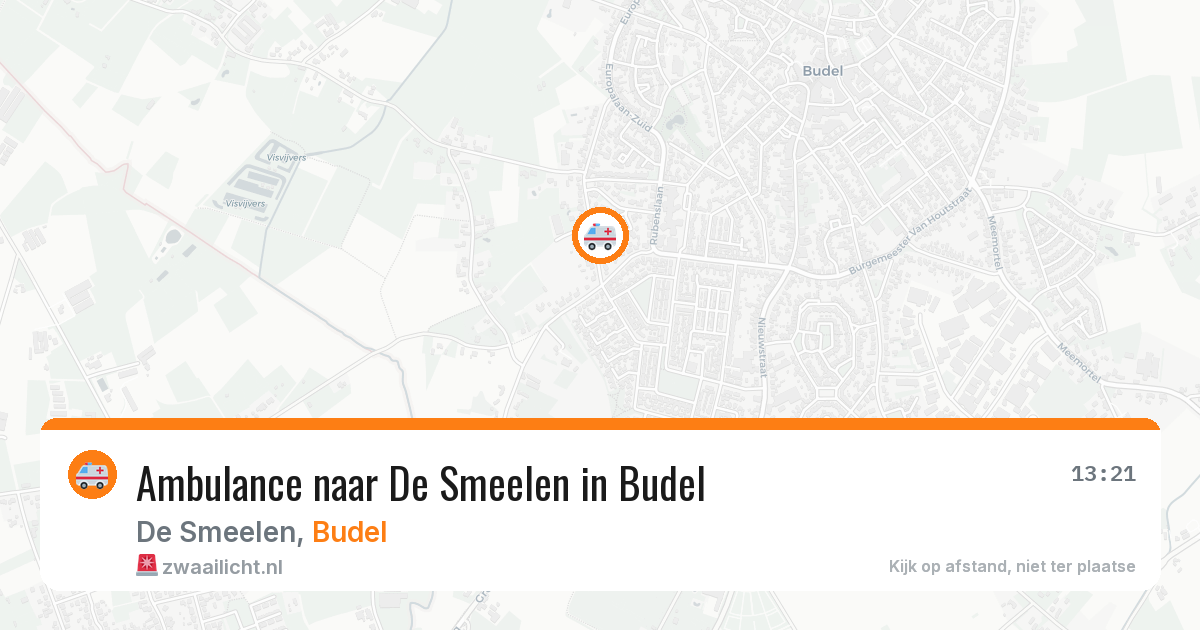 Ambulance naar De Smeelen in Budel — 25 jun 2026