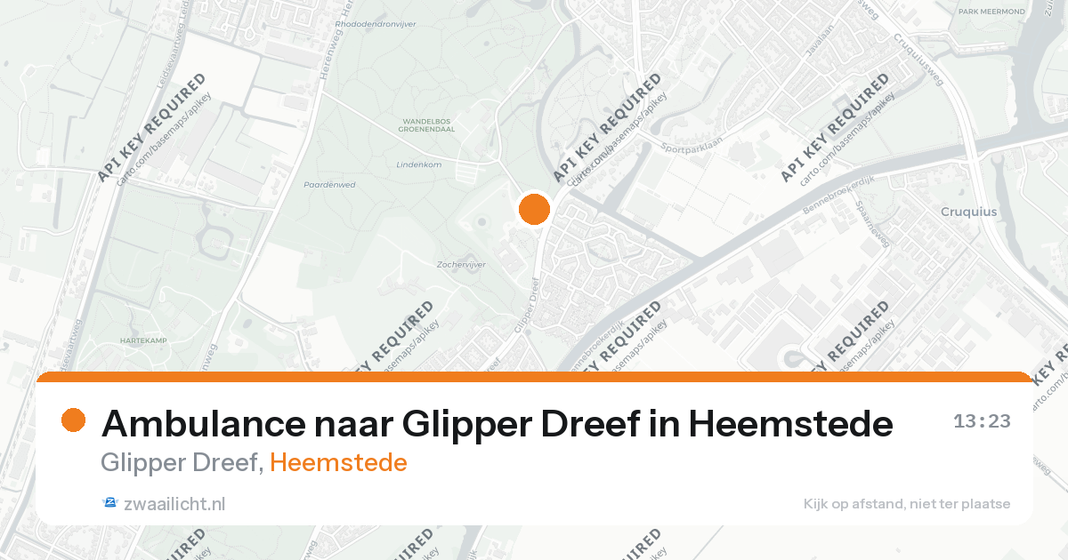 Ambulance naar Glipper Dreef in Heemstede — 26 aug 2026