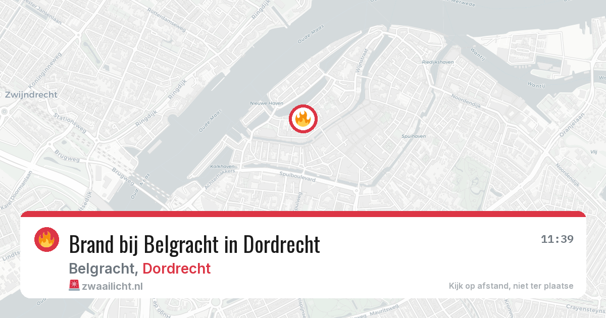 Brand bij Belgracht in Dordrecht — 30 mrt 2026