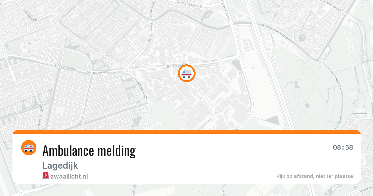 Ambulance melding — 18 apr 2026