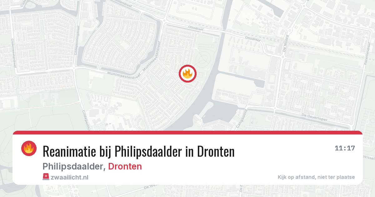 Reanimatie bij Philipsdaalder in Dronten — 24 mrt 2026
