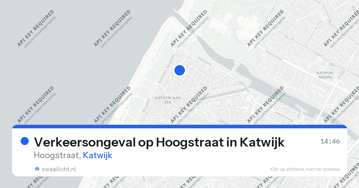 Verkeersongeval op Hoogstraat in Katwijk — 20 mrt 2026