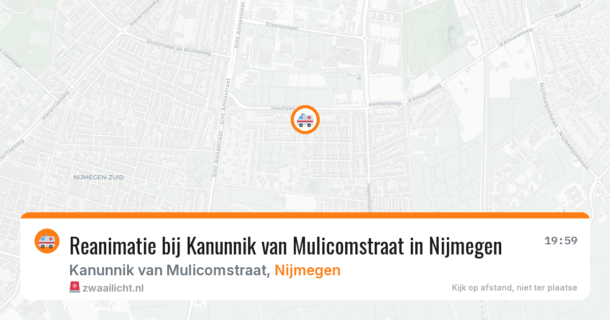 Reanimatie bij Kanunnik van Mulicomstraat in Nijmegen — 3 apr 2026