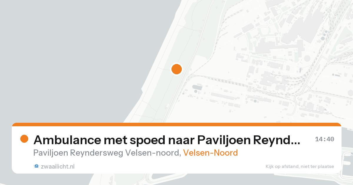 Ambulance met spoed naar Paviljoen Reyndersweg Velsen-noord in Velsen-Noord — 22 aug 2026